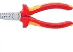 KNIPEX 97 68 145 A Crimpzange f&uuml;r Aderendh&uuml;lsen isol. Mehrkohne VDE 145mm