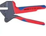 KNIPEX 97 43 200 Crimp-Systemzange f&uuml;r ausw. Crimpeins&auml;tze Mehrk. br&uuml;n. 200mm