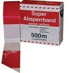 Absperrband Nr. 11 500m rot/wei&szlig; geblockt