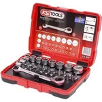KS-TOOLS KS TOOLS Steckschl&uuml;sselsatz Ratschenkasten Bit Set 31-tlg. 1/4"