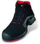 UVEX 1 x-tended Sicherheits-Stiefel Gr. 38 W11 S3L ESD SR schwarz/rot 8517.2