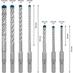 BOSCH Hammerbohrer-Set SDS Plus-7X 5/6/8x50 6/8/10/12x100mm 7-tlg.