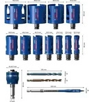 BOSCH Lochs&auml;gen-Set Expert Construction Mat. 20/22/25/32/35/40/44/51/60/68/76mm