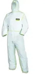 UVEX sil-Wear Einwegoverall 9877 Typ 5/6 wei&szlig;/lime Gr. L