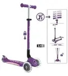 GLOBBER PRIMO FOLDABLE PLUS LIGHTS - lila
