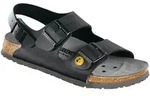 Birkenstock ESD-Sandale Milano, Gr&ouml;&szlig;e 40, schwarz, normal