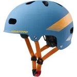 Cratoni C-Mate Jr Kinder Fahrradhelm - petrol-orange metallic matt