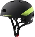 Cratoni C-Mate Jr Kinder Fahrradhelm - black-lime matt
