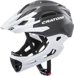 Cratoni 112401E3, Cratoni Helm C-Maniac - black-white matt wei&szlig;