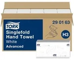 Tork Advanced wei&szlig; | weiche Zickzack-Papierhandt&uuml;cher | V-Falz | 25 x 23 cm | wei&szlig;