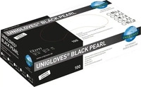 Unigloves Black Pearl | Nitrilhandschuhe | 100 St&uuml;ck | Gr&ouml;&szlig;e L, Grundpreis:...