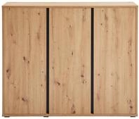 Schuhschrank, Liv &ndash; Eichefarben &ndash; ca. 145x120x34cm