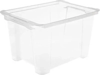 Rotho Kunststoff Box, Evo Easy - Transparent - ca.27,9x22,8x38,7cm