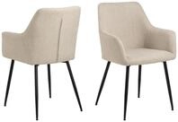 Armlehnstuhl, Lizzy &ndash; Beige &ndash; ca. 59x85x59cm