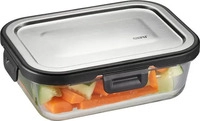 GEFU K&uuml;chenboss Frischhaltedose - schwarz/silber - ca.13x5,9x17,7cm