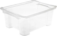 Rotho Kunststoff Box, Evo Easy - Transparent - ca.27,9x15,8x38,7cm