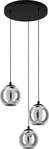 Eglo Pendelleuchte, Ariscani - Schwarz - ca.110cm