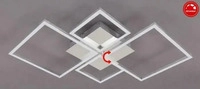 HVMM Deckenleuchte, Frame - Chromfarben - ca.47x7,3x75cm