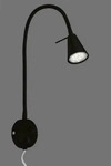 Briloner Leuchten Klemm-/Steckerleuchte, Tusa - Schwarz - ca.45cm