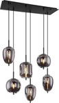Globo H&auml;ngeleuchte, BLACKY - Schwarz - ca.34x120x80cm