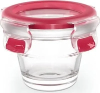 SEB Groupe Clipdose Glas, Clip & Close Glas - Rot - ca.9,1x7x9,1cm
