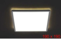 HVMM Panel, Slim - Wei&szlig; - ca.19x2,8x19cm