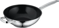 WMF Group Wok Pfanne, Durado - edelstahl/schwarz - ca.30,2x9,6x30,2cm