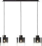 Brilliant Pendelleuchte Beth Kaffee & Rauch rund 90 cm Breite
