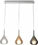 Fabas Luce SpA Fabas Luce Pendelleuchte Serie Lila Glas Grau SMART LUCE L&auml;nge 103 cm