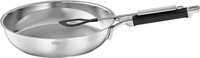 R&ouml;sle Bratpfanne Silence Pro Edelstahl Silber 28 cm Aluminiumkern Silikongriff