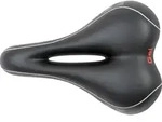 Velo Softgel Sportsattel Damen schwarz / grau/weiss
