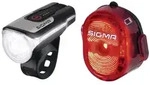 SIGMA LED Akkuleuchten Set Aura 80 USB+Nugget II schwarz