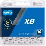 KMC Fahrrad Kette X8 6/7/8-fach silber 114 Glieder, 1/2 x 3/32""