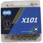 KMC Fahrrad Kette X101 Nabenschaltung silber 112 Glieder, 1/2 x 1/8""