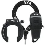 AXA Rahmenschloss Set Block XXL NAZ inkl. Kette ULC (100 cm) und Tasche 58 mm sc...
