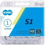 KMC Fahrrad Kette S1 Wide RB Nabenschaltung matt silber 112 Glieder, 1/2 x 1/8"