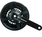 Shimano Kettenradgarnitur Tourney FCTY301 4-kant 42x34x24 Z&auml;hne schwarz 150 mm...