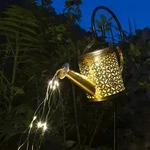 Deko LED Giesskanne solarbetrieben - M&auml;rchenhafte Garten- & Balkondekoration mit