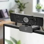 Nedis Nedis4K Ultra HD Webcam mit FullHD Streaming, Stereomikrofon, 120&deg; Weitwinkel