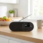 Kompaktes Digitalradio mit DAB+und UKW, Bluetooth 5.1, LCD-Farbdisplay, Wecker,...