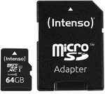 Intenso microSDXC-Speicherkarte UHS-I Premium 64 GB - Blitzschnelle Datenspeicherung