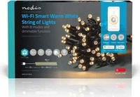 Nedis NedisSmartLife LED Lichterkette - 50 dimmbare warmweisse LEDs, 7...