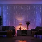 Nedis NedisFarbige WLAN-Smart-Vorhang-Lichterkette - 180 RGB-LEDs - 7 Lichtmuster -