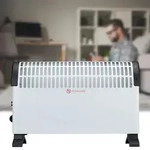 Konvektor Heizung 1500W, mit &Uuml;berhitzungsschutz, GS-zertifiziert, weiss/schwarz.