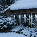PROGARDEN PROGARDENEiszapfen-LED-Lichterkette - 8 Leuchtmodi & Timer -...