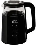 Eleganter Glas-Wasserkocher, 1.7 l, 2200 W, Borosilikat-Glas, modernes Touch...