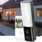 Nedis NedisWLAN Wandleuchte mit Full HD Kamera, SmartLife App, Bewegungssensor,