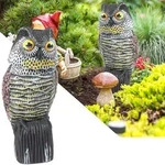Vogelabwehr Eule 20x16x38cm - Effektiver Vogelschreck f&uuml;r Garten & Beete -