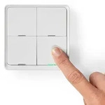 Nedis NedisProgrammierbarer SmartLife Wandschalter, 4 Tasten, weiss - f&uuml;r die