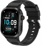 2.04" Amoled Smartwatch Schwarz: Blutdruck, Herzfrequenzmesser & Blutsauerstoffsensor